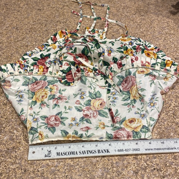 Longaberger Cake Basket Fabric Garden Splendor Floral Liner USED - Picture 10 of 17